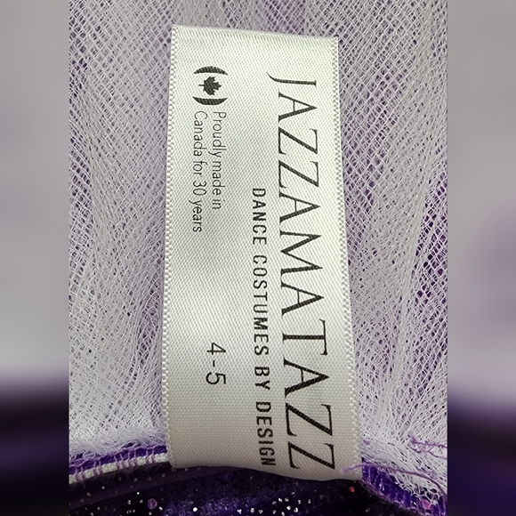 Jazzamatazz Costume size 4/5 purple sequin tutu - Picture 3 of 5
